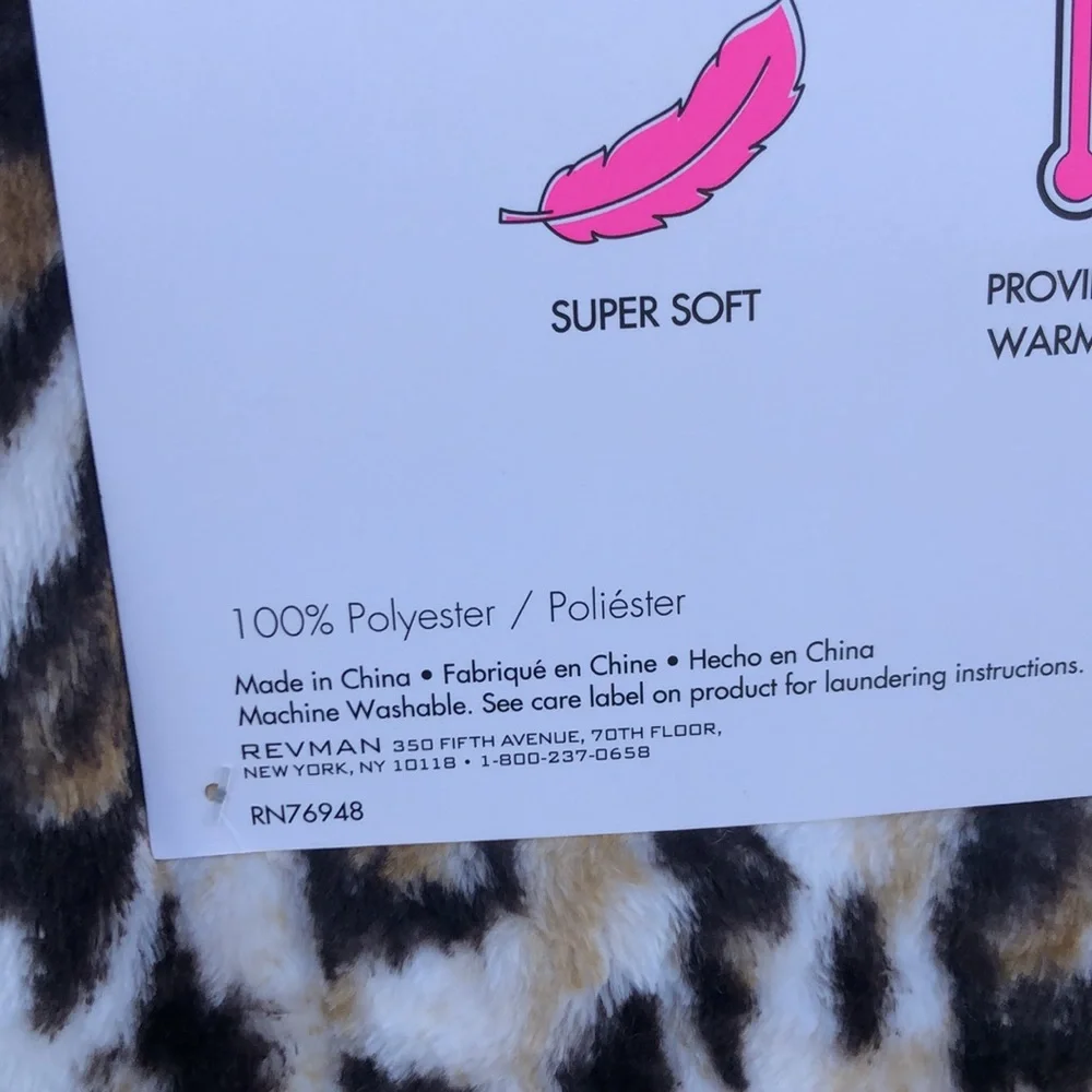 Luv Betsey by Betsey Johnson Animal Leopard Print Throw